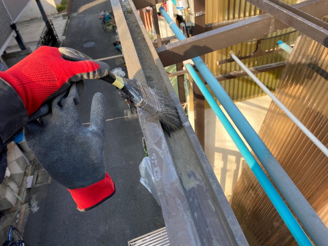 守口市波板枠掃除